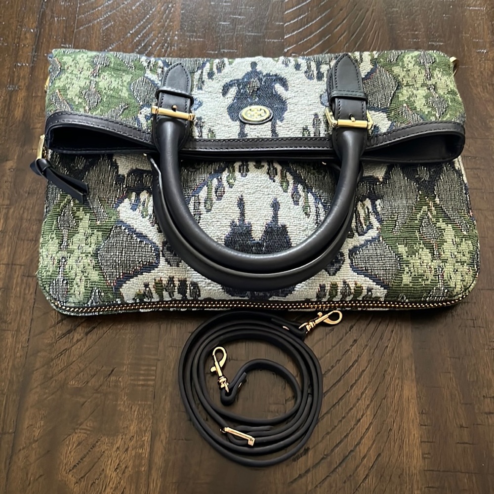 NWOT Tory Tapestry Clutch / Crossbody